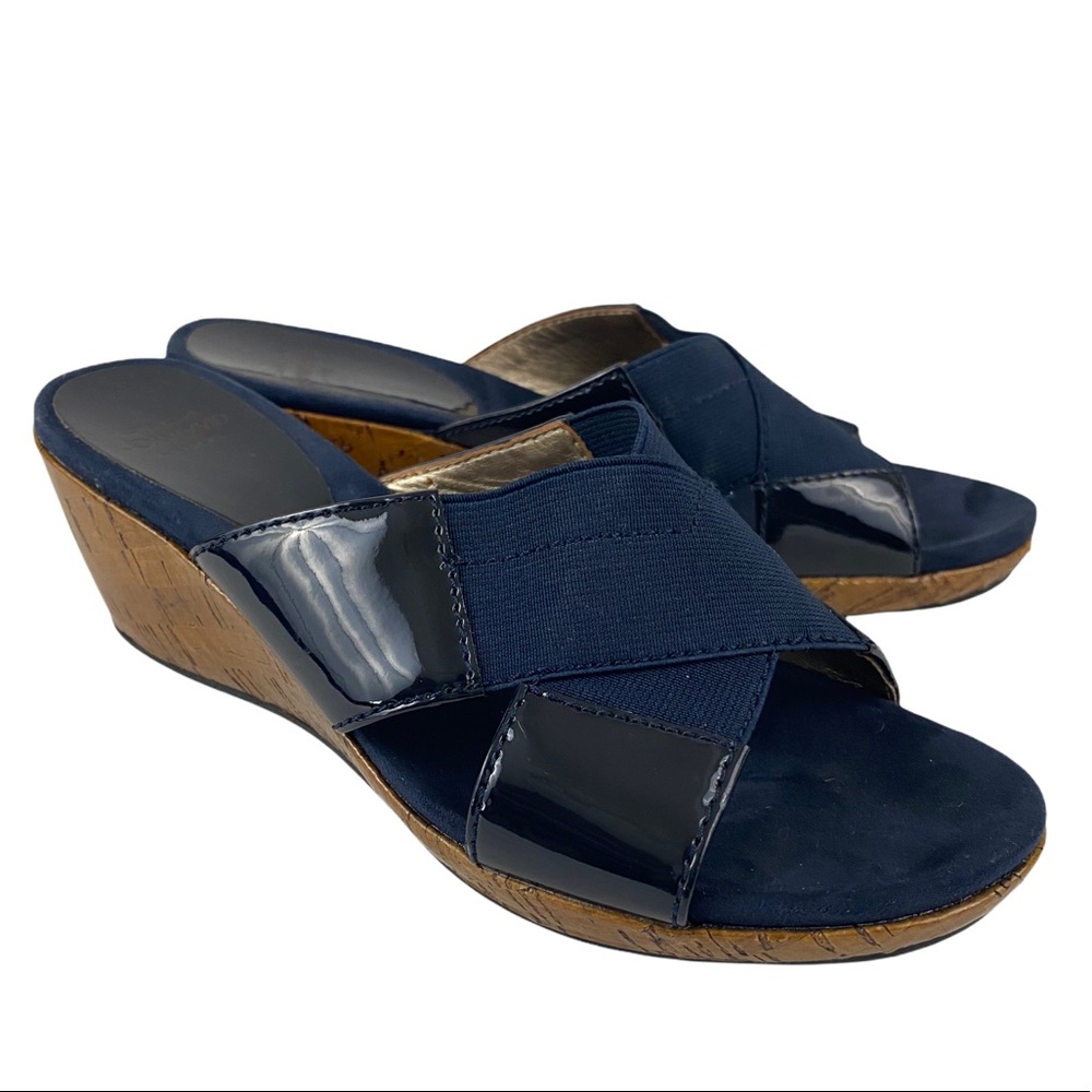 JOAN&DAVID LUXE Blue Slides